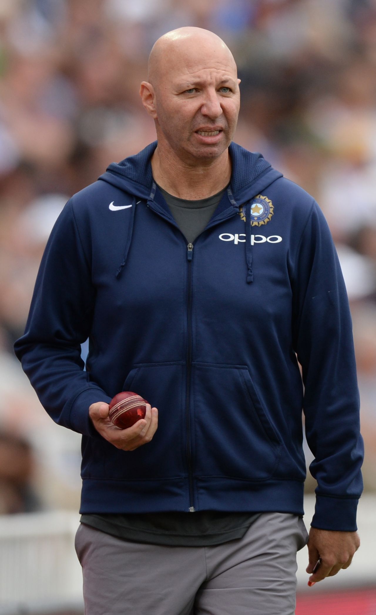 India physiotherapist Patrick Farhart during the second day of the third Test between England and India at Trent Bridge, Nottingham, August 19, 2018