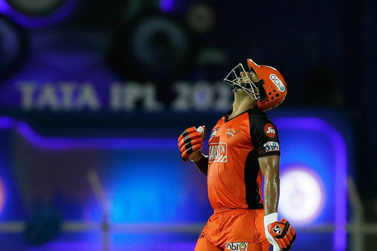 Rahul Tripathi raised a quickfire half-century, SRH v KKR, IPL 2022, Brabourne Stadium, Mumbai, April 15, 2022