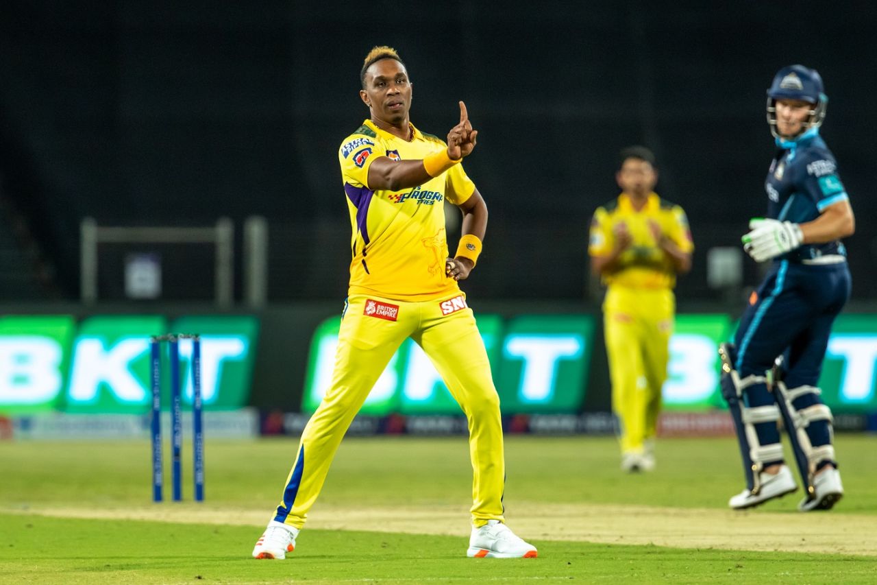 Dwayne Bravo brings out the No. 1 dance, Gujarat Titans vs Chennai Super Kings, IPL 2022, Pune, April 17, 2022