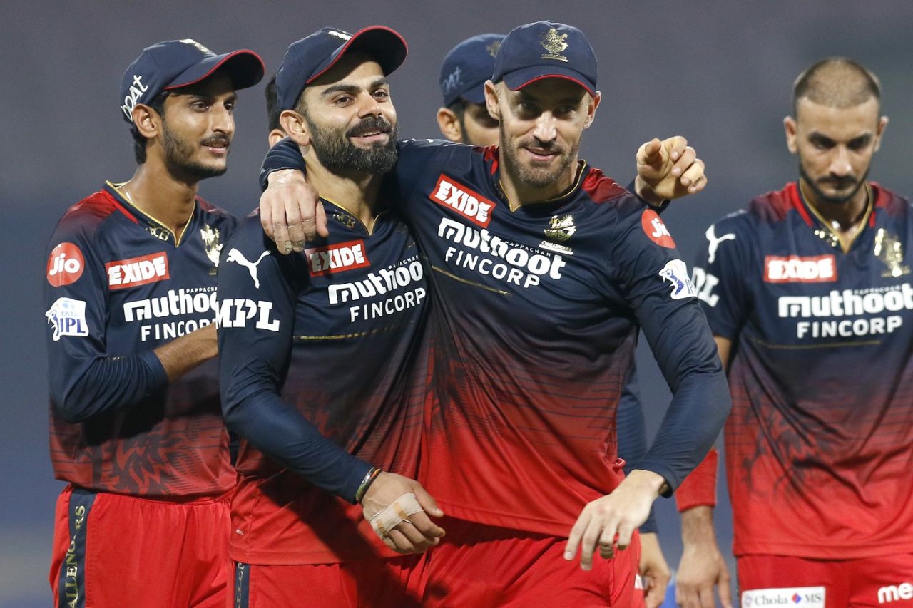 The RCB players are all smiles after a win, Lucknow Super Giants vs Royal Challengers Bangalore, IPL 2022, DY Patil, Navi Mumbai, April 19, 2022
