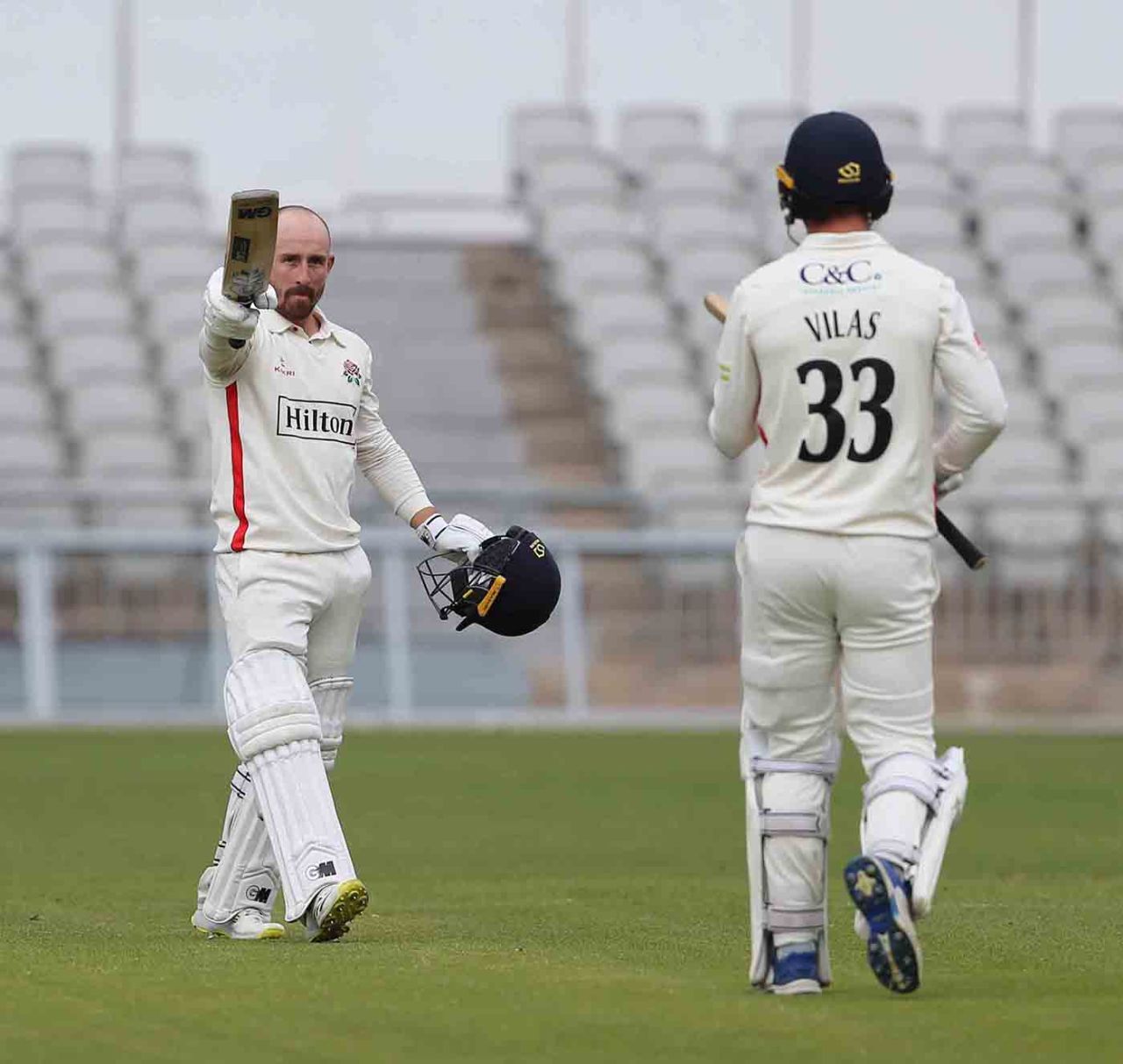 Josh Bohannon raised his double-century, Lancashire vs Gloucestershire, LV= Insurance Championship, Division One, 3rd day, Emirates Old Trafford, April 23, 2022