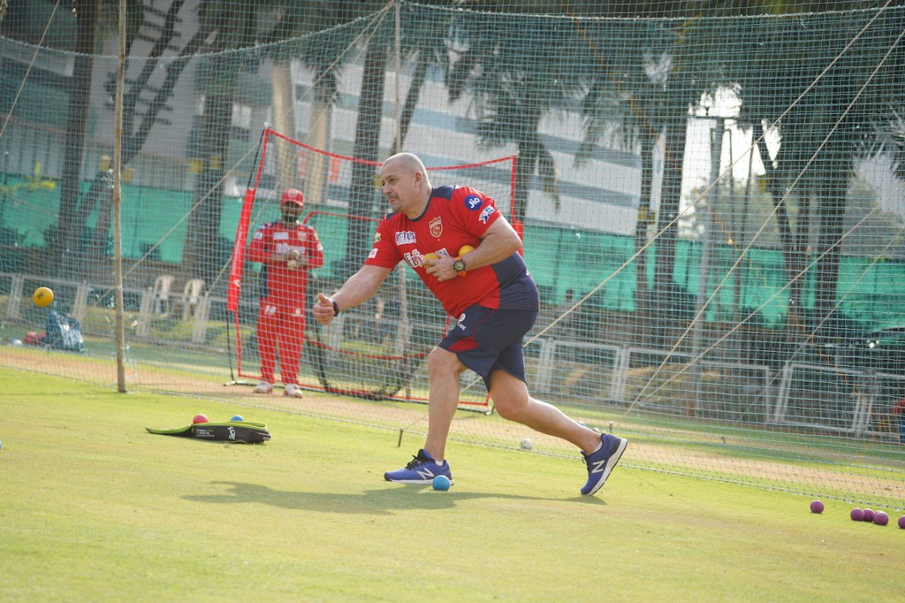Punjab Kings batting consultant Julian Wood trains with the team, IPL 2022