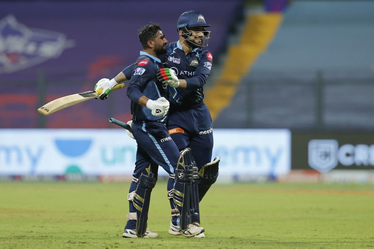 Rahul Tewatia and Rashid Khan made 59 runs in the last four overs, Gujarat Titans vs Sunrisers Hyderabad, IPL 2022, Wankhede Stadium, Mumbai, April 27, 2022