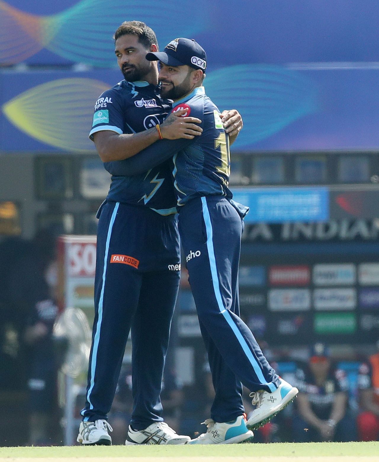 Pradeep Sangwan dismissed Faf du Plessis in his first over, Gujarat Titans vs Royal Challengers Bangalore, IPL 2022, Mumbai, April 30, 2022