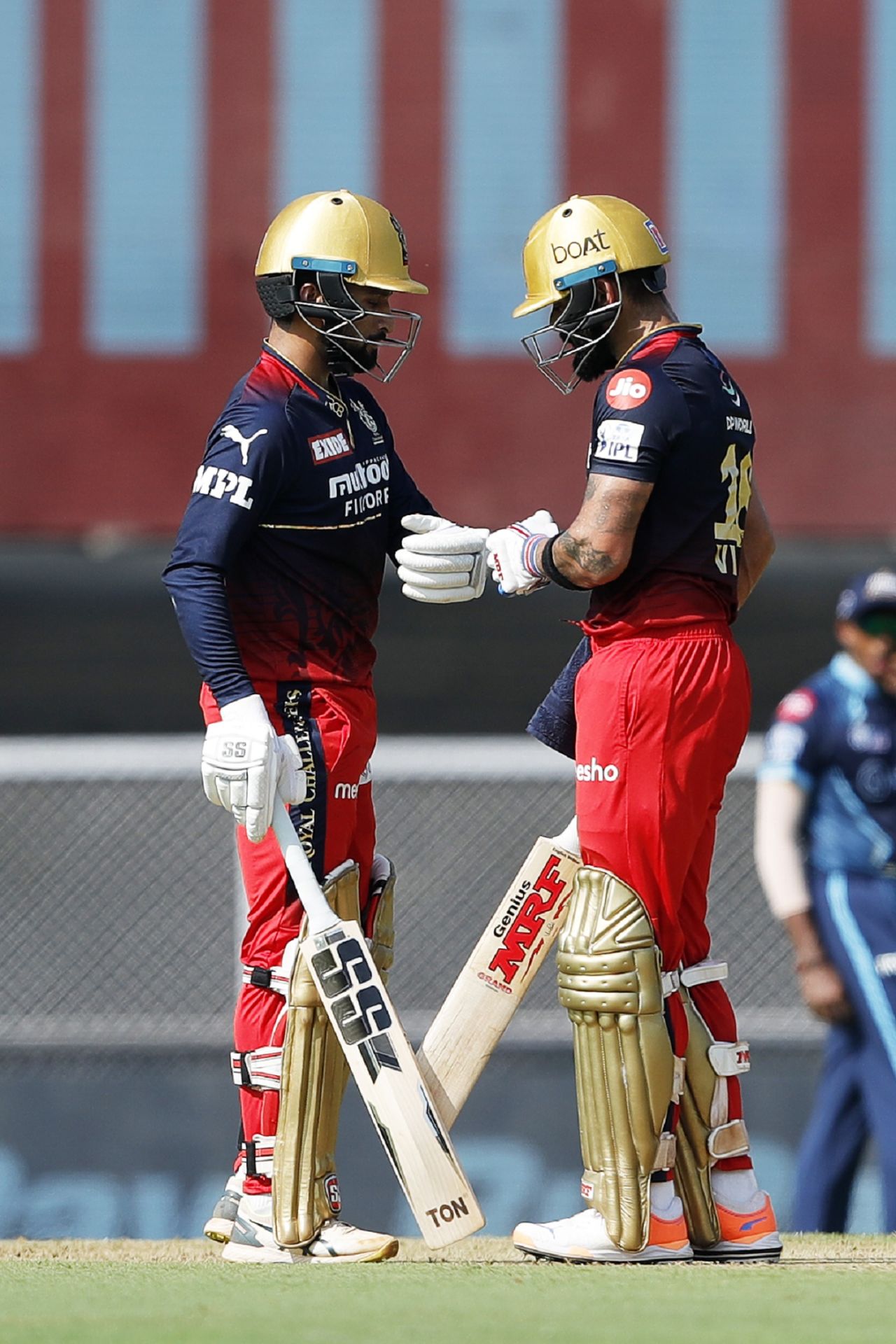 Rajat Patidar and Virat Kohli took the attack to Titans after Faf du Plessis' fall, Gujarat Titans vs Royal Challengers Bangalore, IPL 2022, Mumbai, April 30, 2022