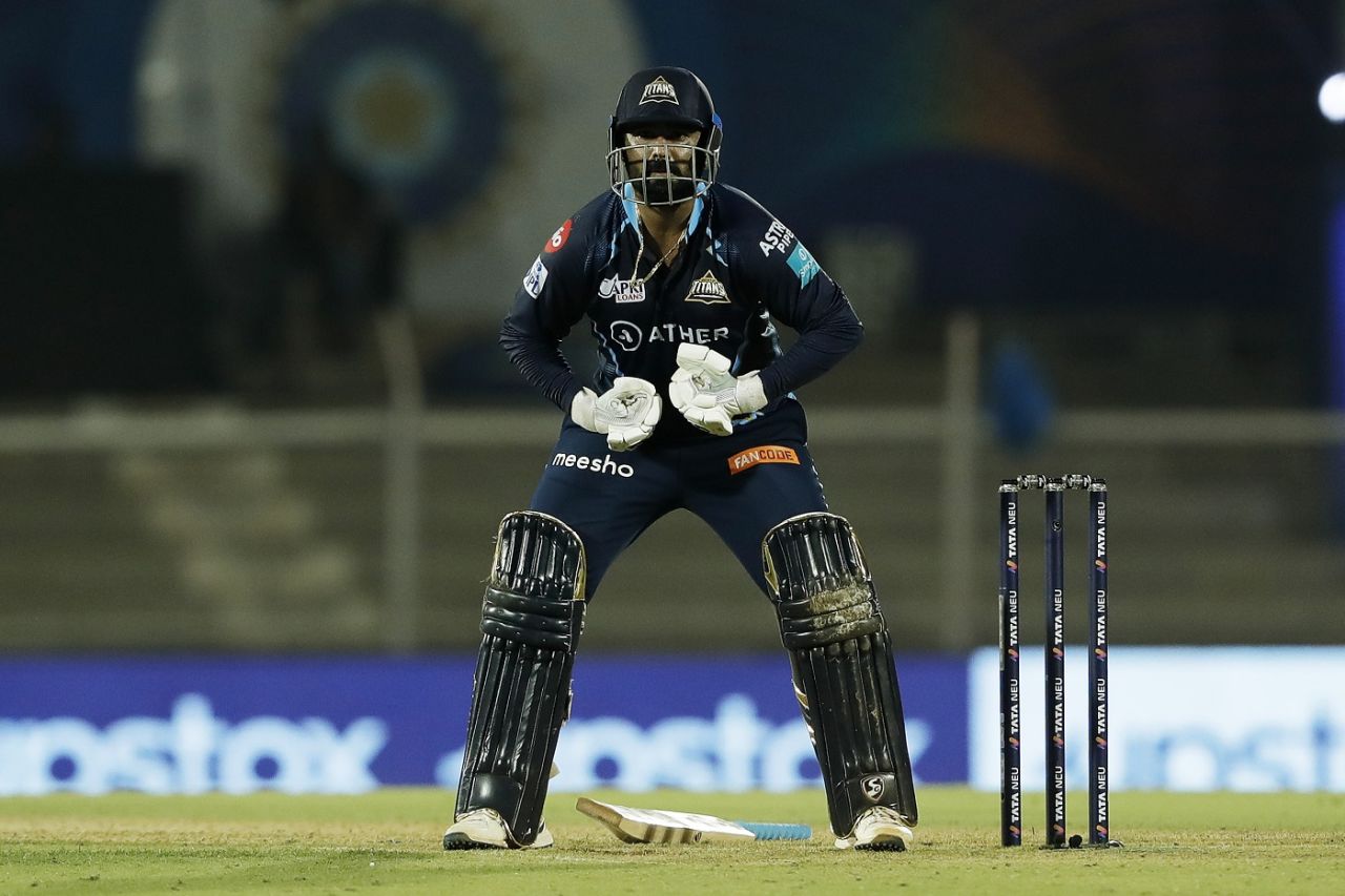 Rahul Tewatia celebrates after hitting the winning runs, Gujarat Titans vs Royal Challengers Bangalore, IPL 2022, Brabourne Stadium, Mumbai, April 30, 2022