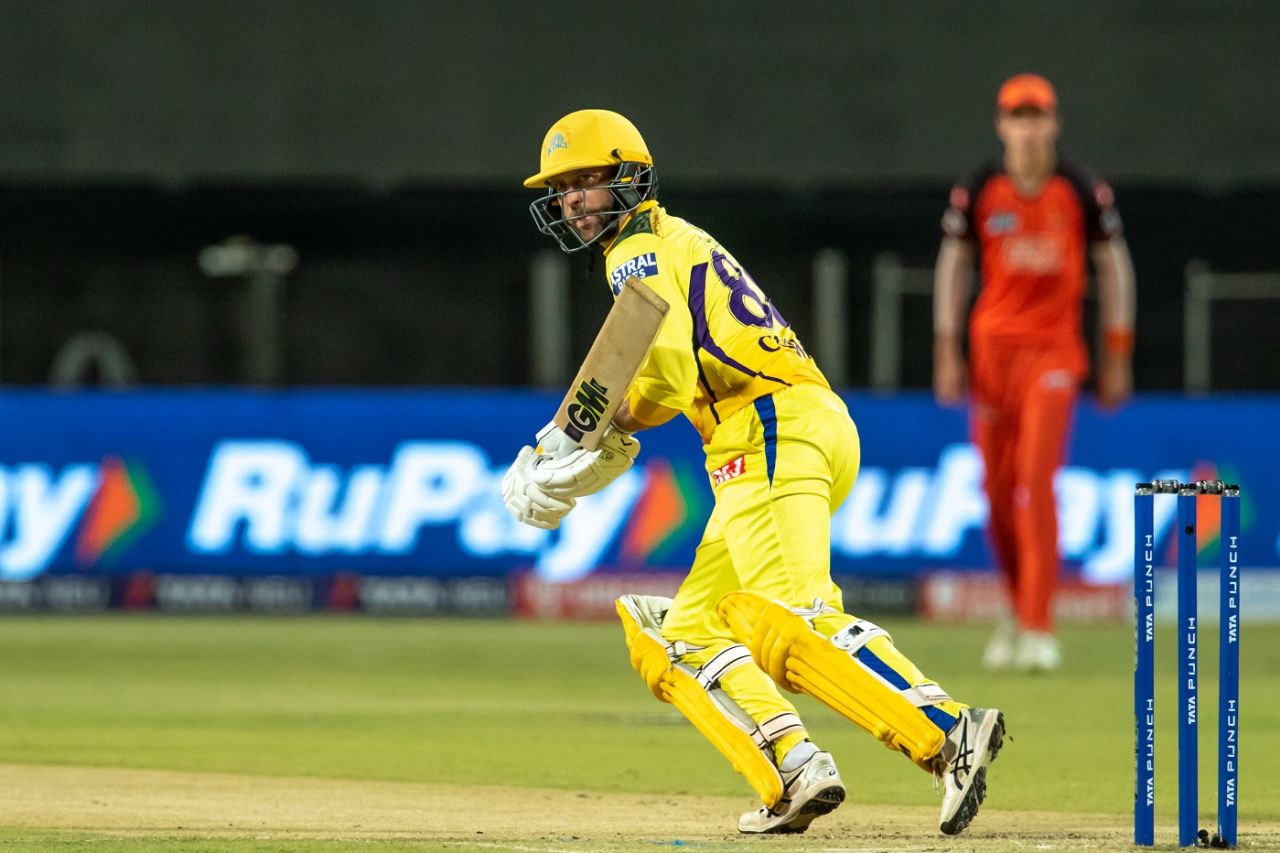 Devon Conway played second fiddle to Ruturaj Gaikwad but scored rapidly, Chennai Super Kings vs Sunrisers Hyderabad, IPL 2022, Pune, May 1, 2022