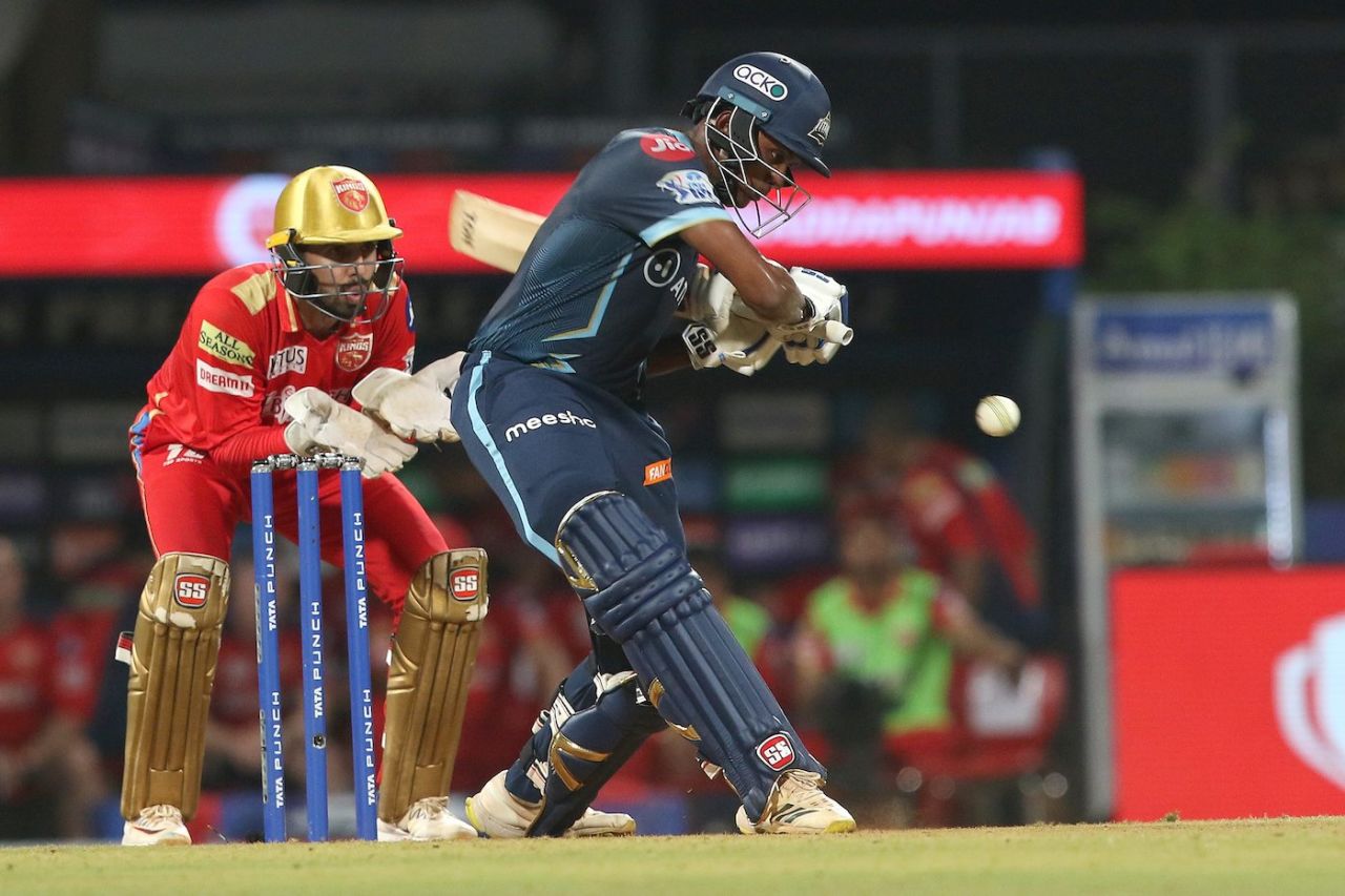 B Sai Sudharsan hit 65* in 50 balls, Gujarat Titans vs Punjab Kings, IPL 2022, DY Patil Stadium, Mumbai, May 3, 2022
