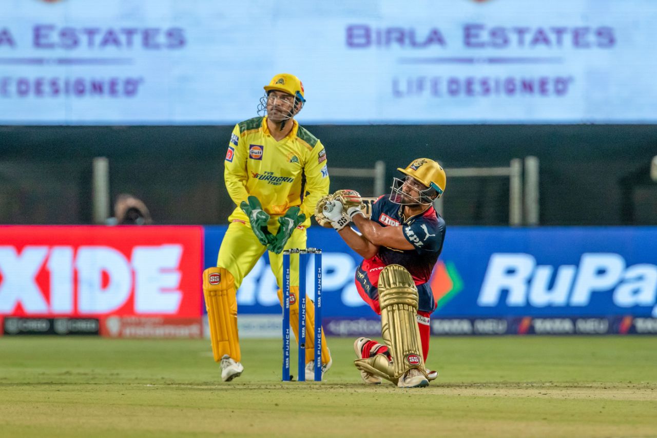 Mahipal Lomror top-scored for Royal Challengers with a 27-ball 42, Chennai Super Kings vs Royal Challengers Bangalore, IPL 2022, Pune, May 4, 2022