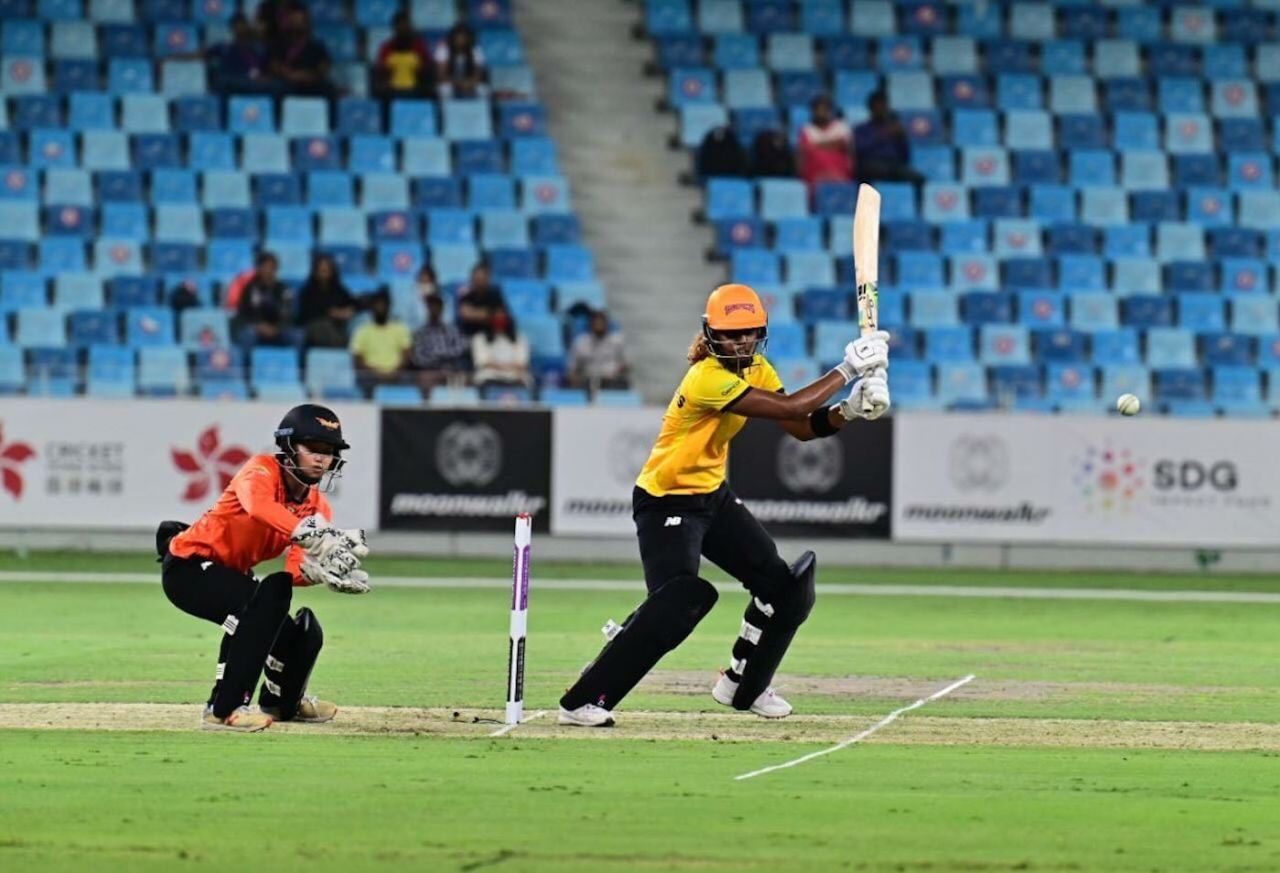 Hayley Matthews struck an aggressive half-century, Warriors vs Falcons, FairBreak Invitational Tournament 2022, Dubai, May 04, 2022