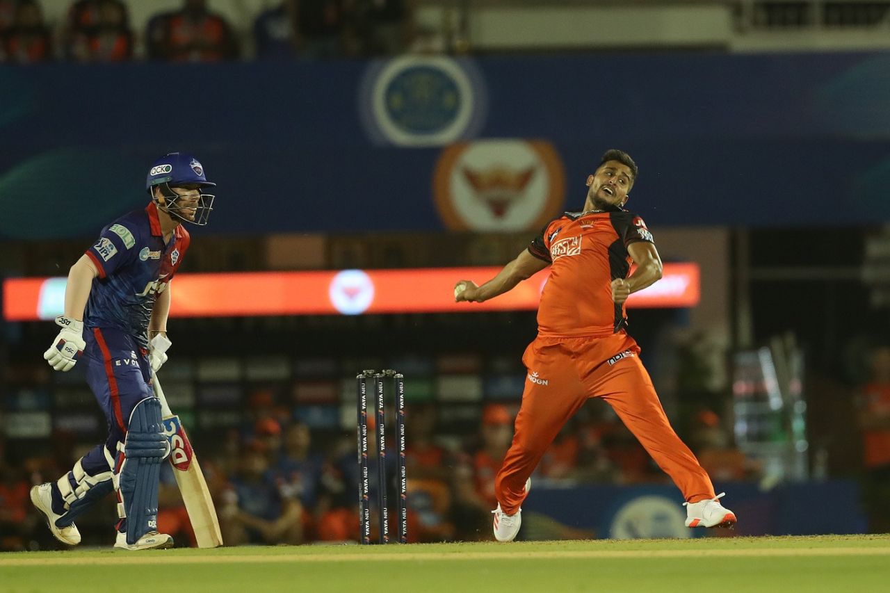 Umran Malik did not pick up a wicket but did manage to record the fastest delivery of IPL 2022, Delhi Capitals vs Sunrisers Hyderabad, IPL 2022, Brabourne Stadium, Mumbai, May 5, 2022