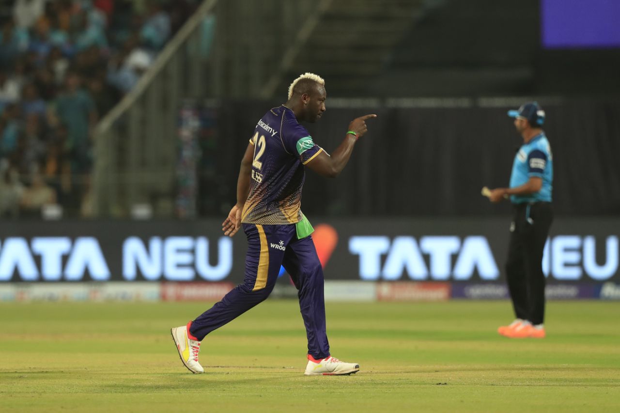 Andre Russell accounted for a well-set Deepak Hooda, Kolkata Knight Riders vs Lucknow Super Giants, IPL 2022, Pune, May 7, 2022