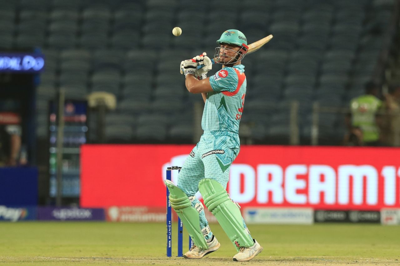 Marcus Stoinis: watching, and waiting, Kolkata Knight Riders vs Lucknow Super Giants, IPL 2022, Pune, May 7, 2022