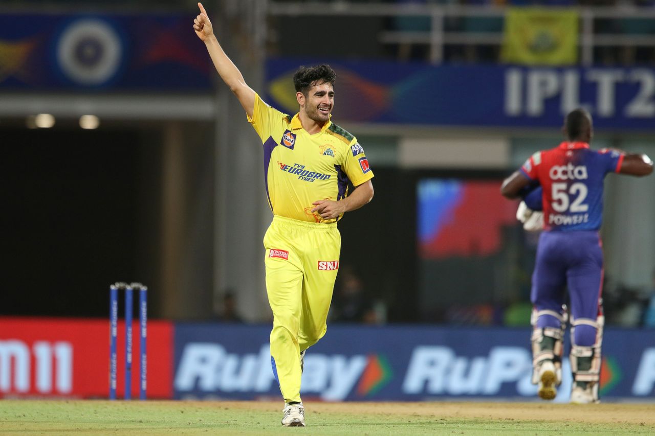 Mukesh Choudhary accounted for Rovman Powell, Chennai Super Kings vs Delhi Capitals, IPL 2022, DY Patil, Navi Mumbai, May 8, 2022