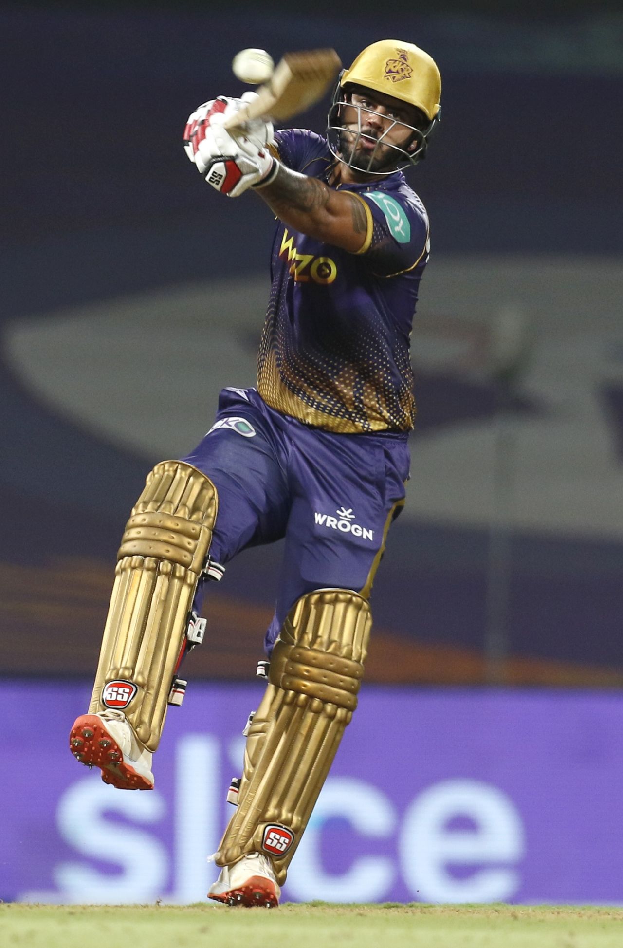 Nitish Rana kept the runs flowing even as Knight Riders lost wickets regularly, Kolkata Knight Riders vs Mumbai Indians, IPL 2022, DY Patil, Navi Mumbai, May 9, 2022