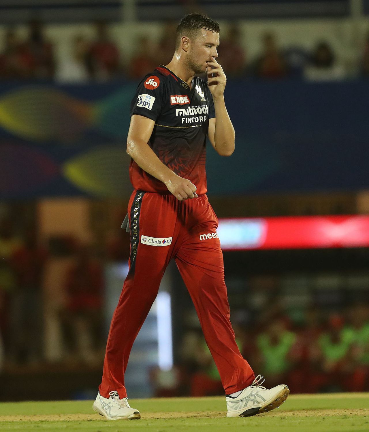 Josh Hazlewood conceded 64 runs in his four wicketless overs - joint-sixth in the list of most expensive spells in IPL history, Punjab Kings vs Royal Challengers Bangalore, IPL 2022, Brabourne Stadium, Mumbai, May 13, 2022