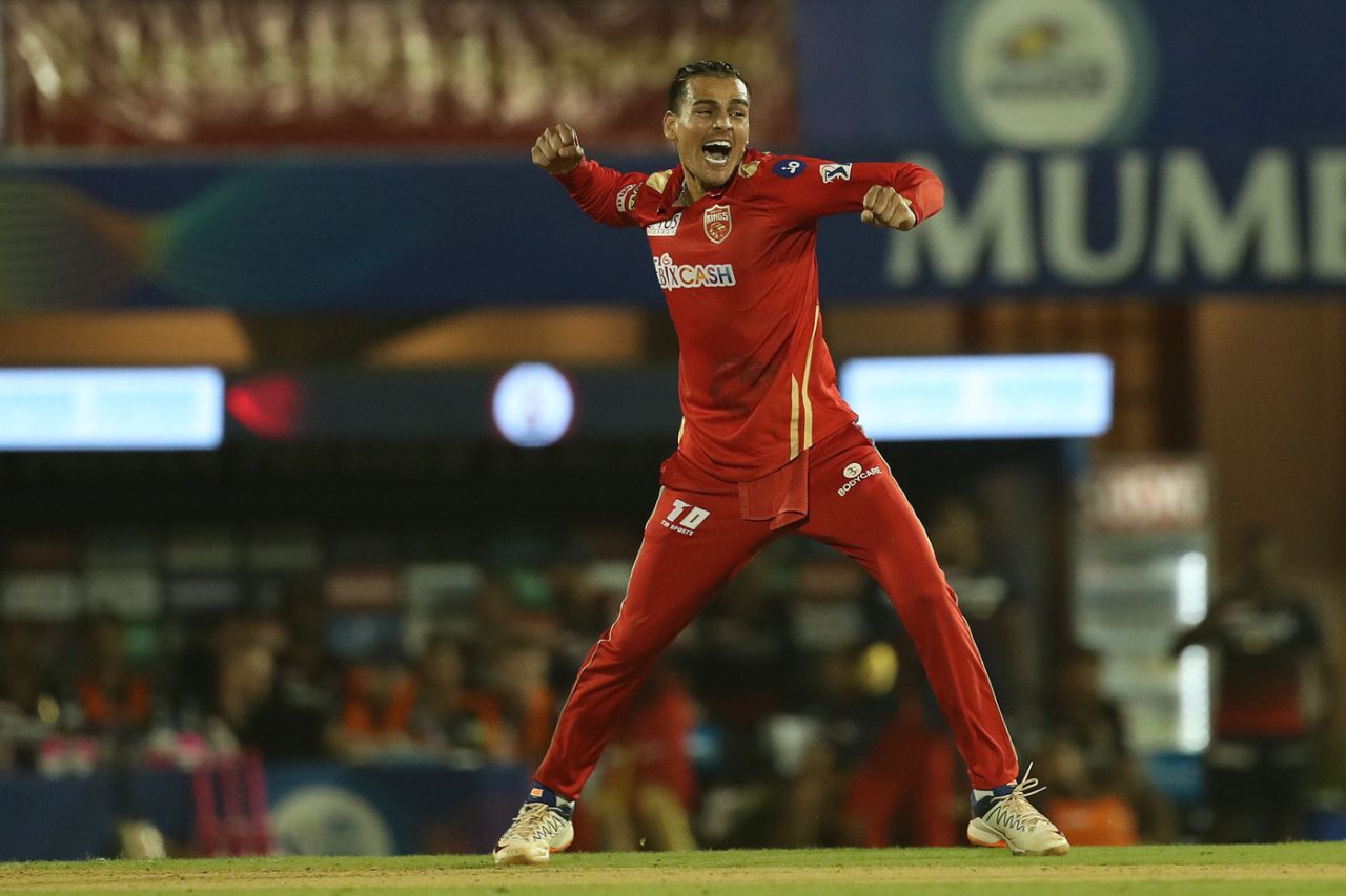 Rahul Chahar is pumped up after snagging a set Rajat Patidar, Punjab Kings vs Royal Challengers Bangalore, IPL 2022, Brabourne Stadium, Mumbai, May 13, 2022