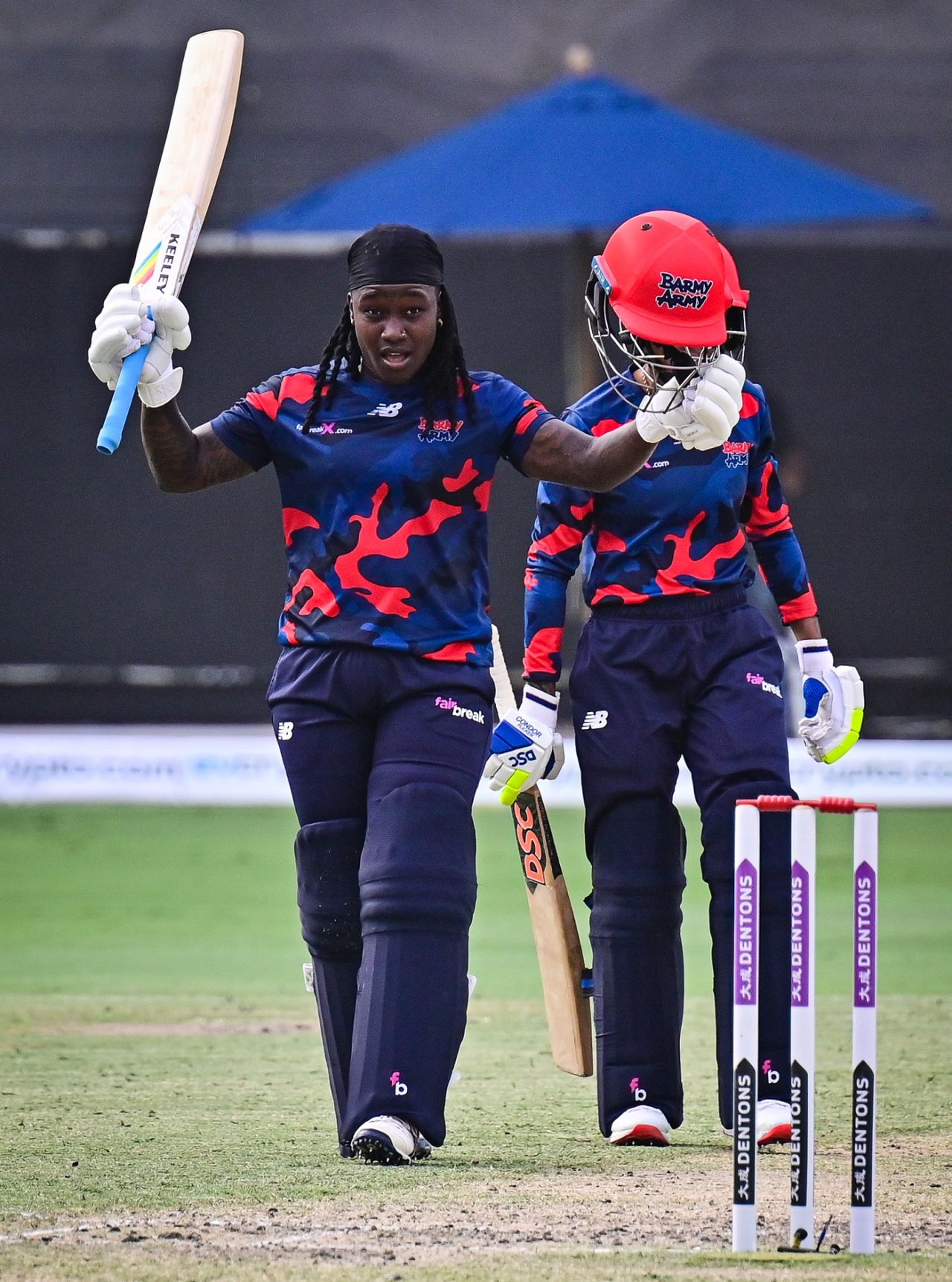 Deandra Dottin completed her ton off just 50 balls, Barmy Army vs Spirit, 3rd place play-off, FairBreak Invitational Tournament 2022, Dubai, May 15, 2022