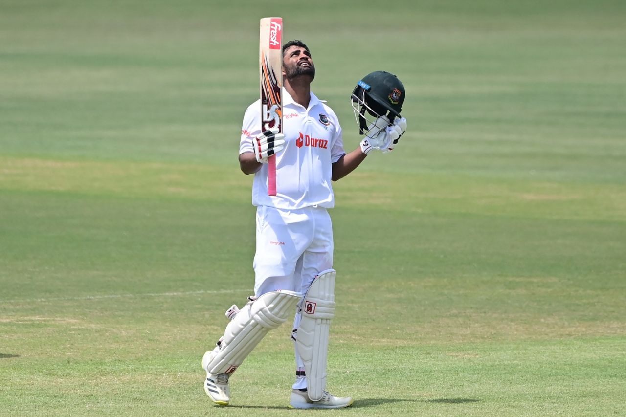 Tamim Iqbal celebrates his century, Bangladesh vs Sri Lanka, 1st Test, Chattogram, 3rd day, May 17, 2022