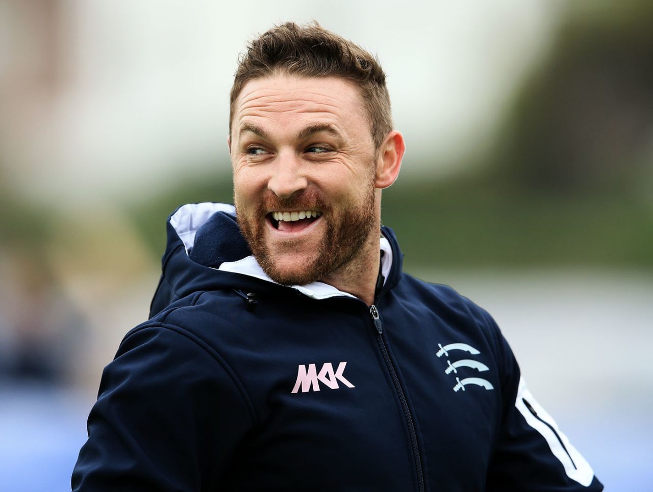 Brendon McCullum laughs, Sussex v Middlesex, Royal London Cup, South Group, Hove, June 12, 2016