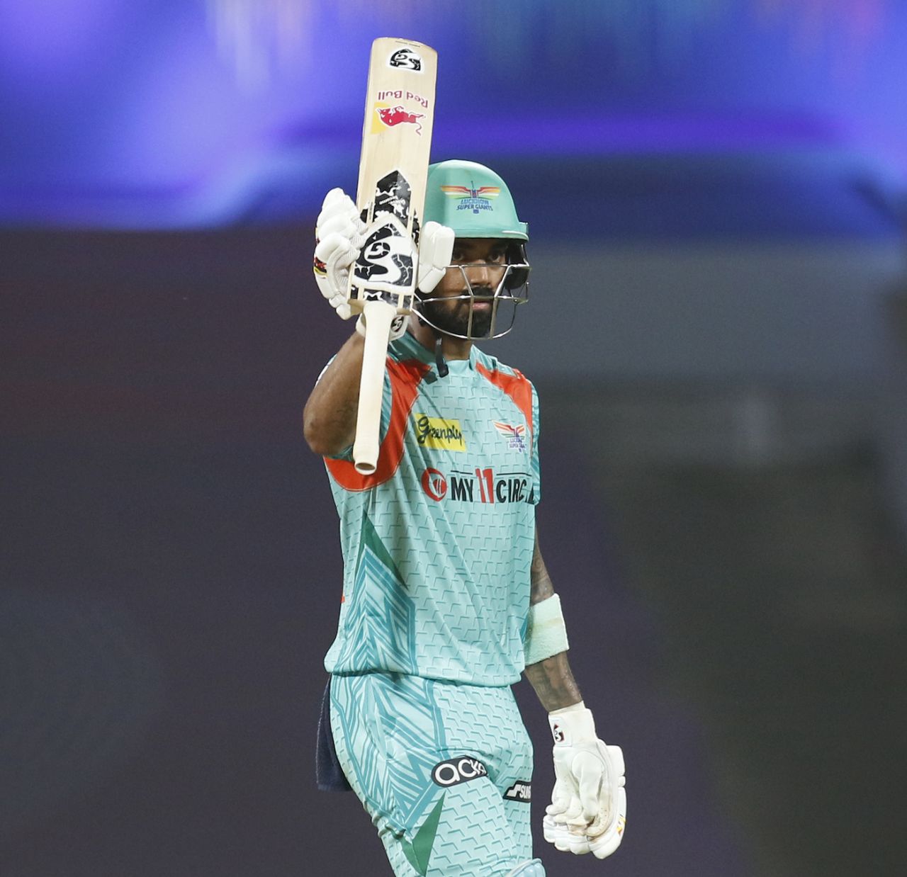 KL Rahul scored another fifty, and crossed 500 runs for the season for the fifth time in a row, Kolkata Knight Riders vs Lucknow Super Giants, IPL 2022, DY Patil Stadium, Mumbai, May 18, 2022