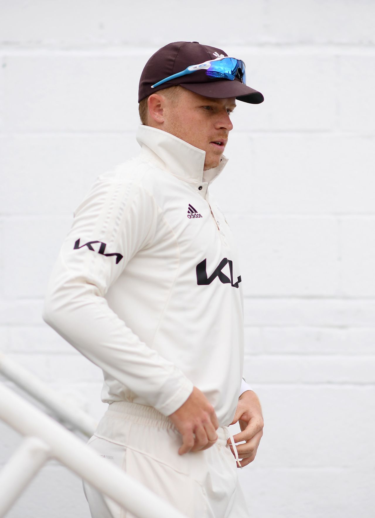 Ollie Pope has started the season strongly for Surrey, Surrey vs Somerset, LV= Insurance Championship, Division One, The Kia Oval, 2nd day,  April 22, 2022
