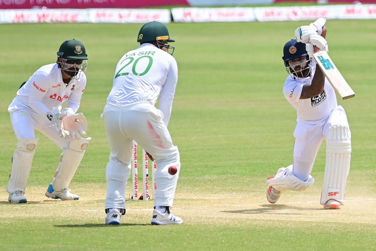 Kusal Mendis plays one through the off side, Bangladesh vs Sri Lanka, 1st Test, Chattogram, 5th day, May 19, 2022