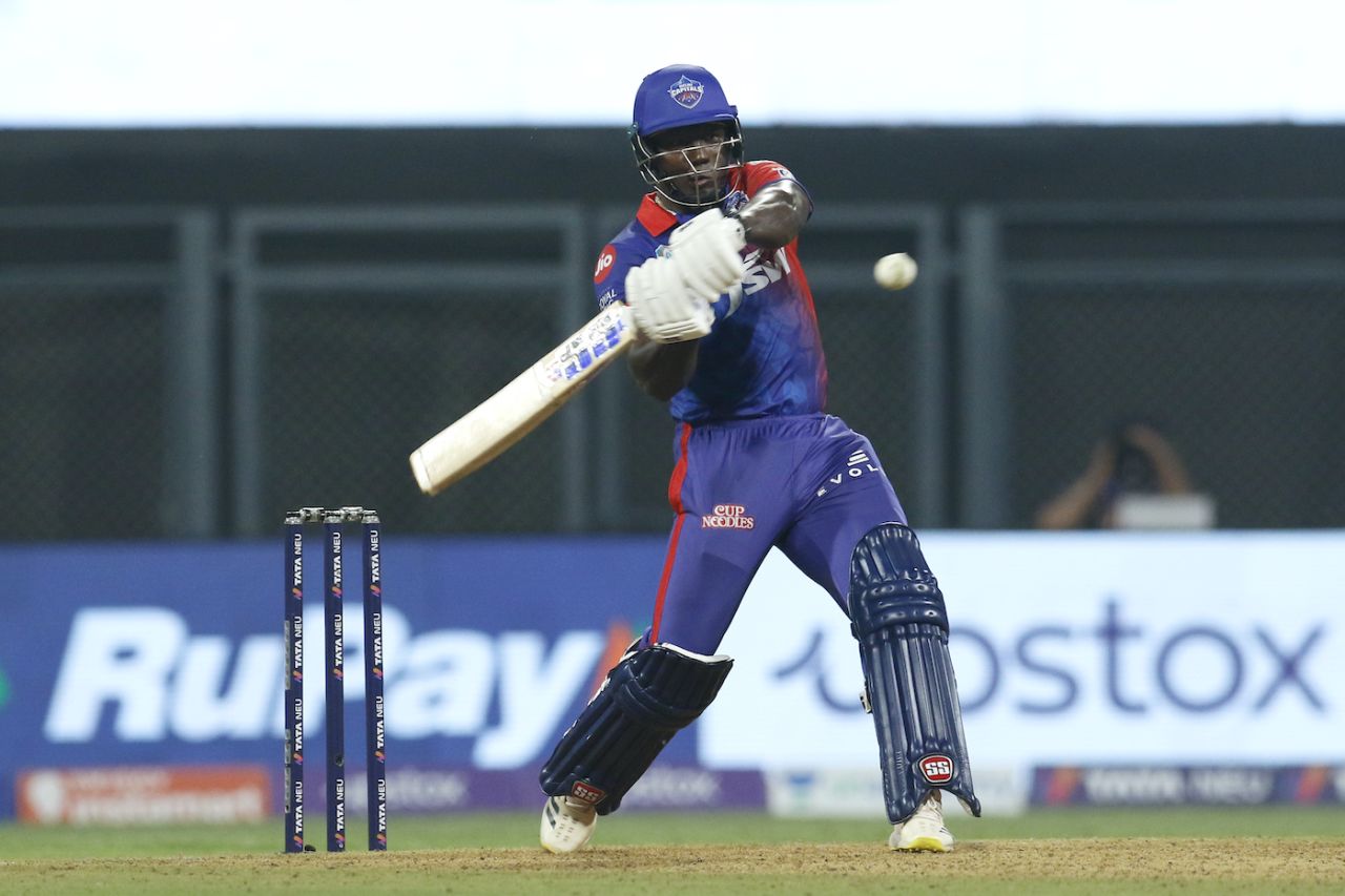 Rovman Powell slammed three sixes in the final over, Delhi Capitals vs Rajasthan Royals, IPL 2022, Wankhede Stadium, Mumbai, April 22, 2022