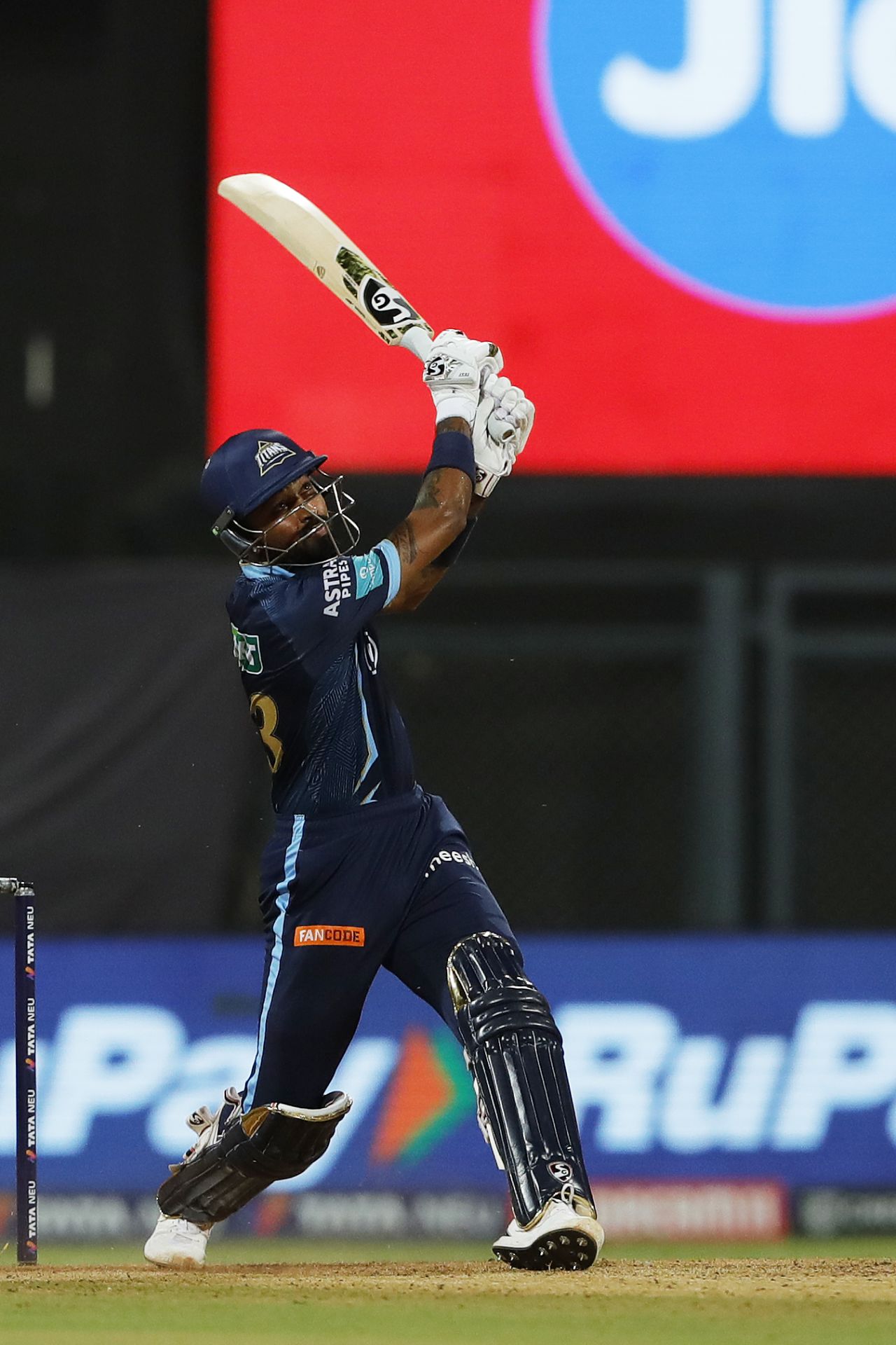 Hardik Pandya hit two sixes before hitting his first four, Royal Challengers Bangalore vs Gujarat Titans, IPL 2022, Wankhede Stadium, Mumbai, May 19, 2022
