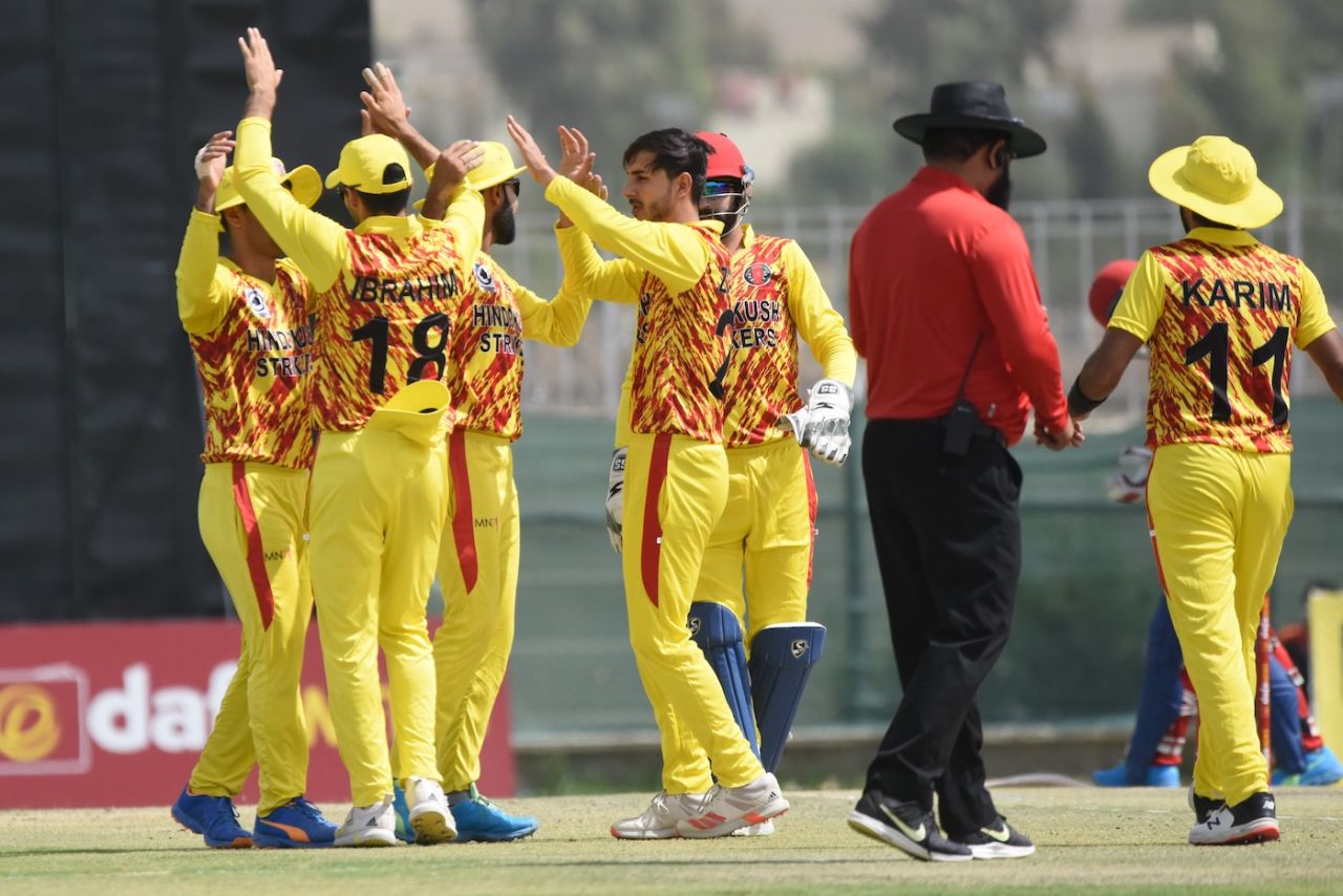 Zia-ur-Rehman finished a frugal spell with two wickets, Pamir Legends vs Hindukush Strikers, Green Afghanistan One Day Cup, final, Khost, May 20, 2022