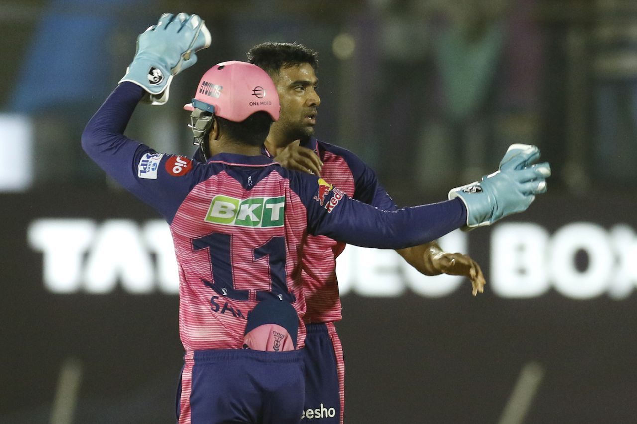 R Ashwin removed Devon Conway against the run of play to trigger a collapse of sorts, Chennai Super Kings vs Rajasthan Royals, IPL 2022, Brabourne Stadium, Mumbai, May 20, 2022