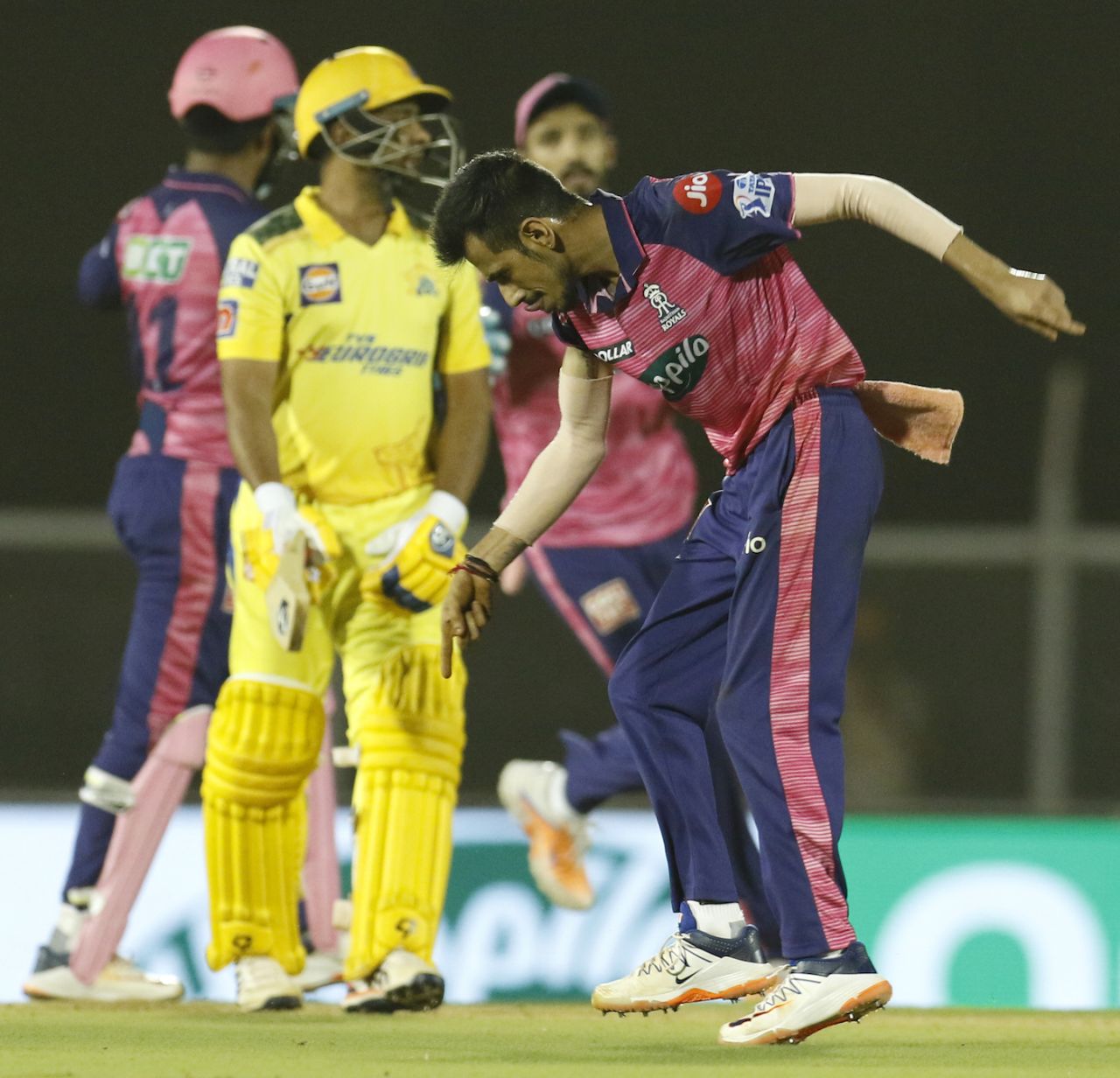 Yuzvendra Chahal picked up two wickets to take his season tally up to 26, Chennai Super Kings vs Rajasthan Royals, IPL 2022, Brabourne Stadium, Mumbai, May 20, 2022