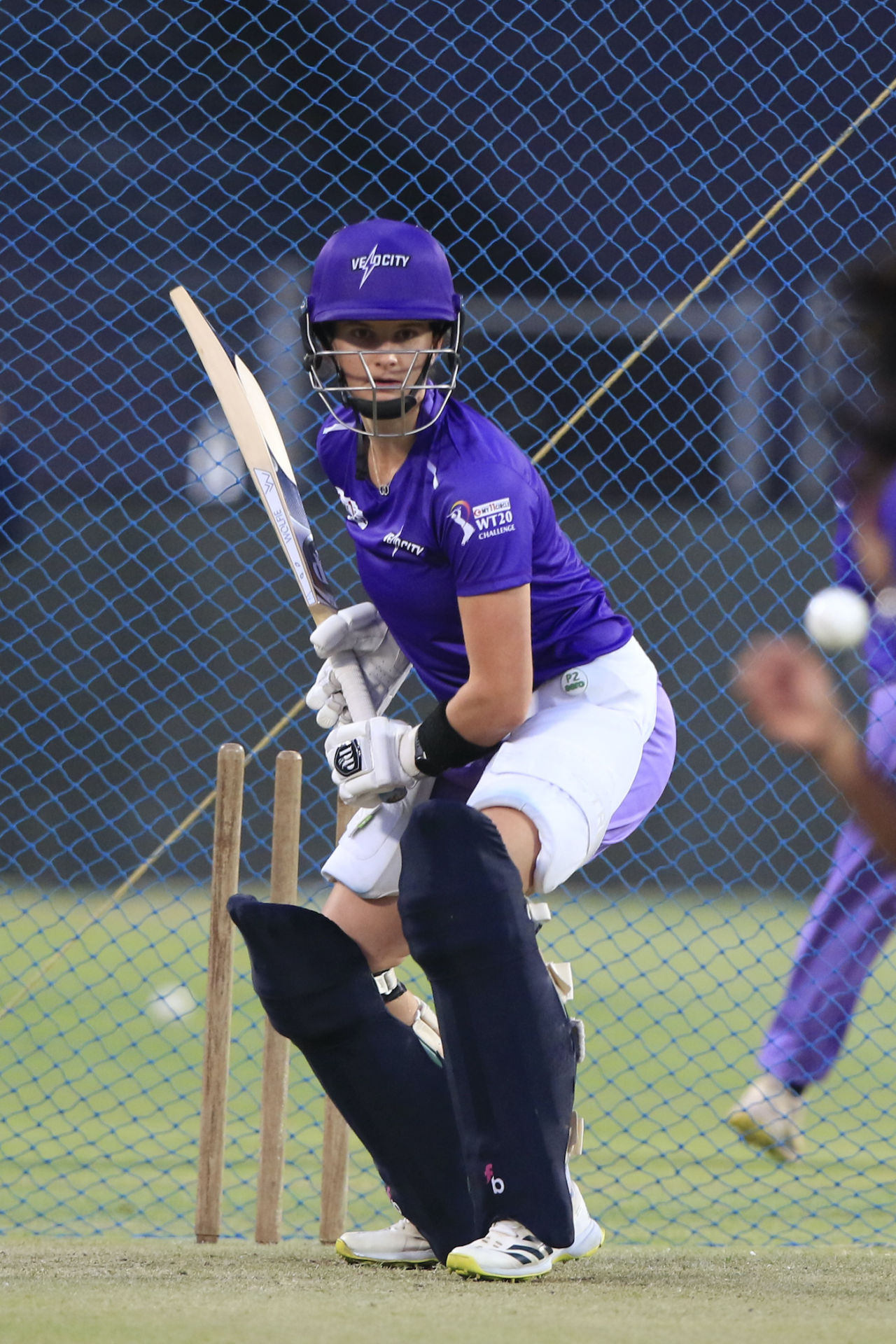 Laura Wolvaardt has a net session as she prepares to represent Velocity, Women's T20 Challenge 2022, Pune, May 22, 2022