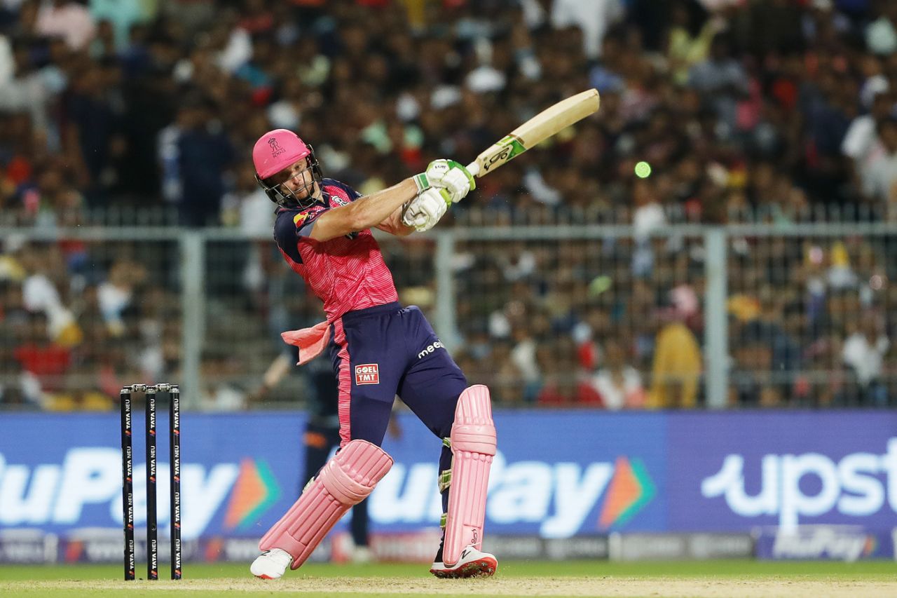After a slow start, Jos Buttler teed off to finish with 89 off 56, Gujarat Titans vs Rajasthan Royals, IPL 2022, Qualifier 1, Kolkata, May 24, 2022