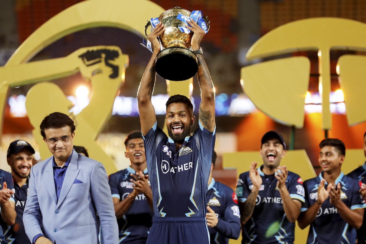 Hardik Pandya is the third player to win the IPL title in his first season as captain, Gujarat Titans vs Rajasthan Royals, IPL 2022, final, Ahmedabad, May 29, 2022
