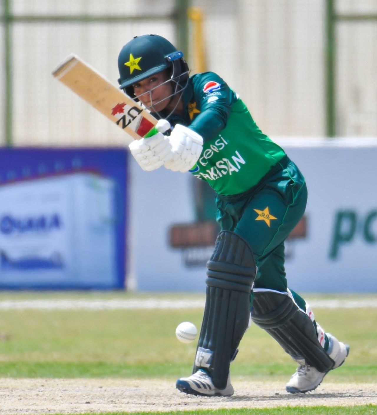 Sidra Ameen was in top form as she raised a solid half-century to guide Pakistan, Pakistan Women vs Sri Lanka Women, 1st ODI, Karachi, June 1, 2022
