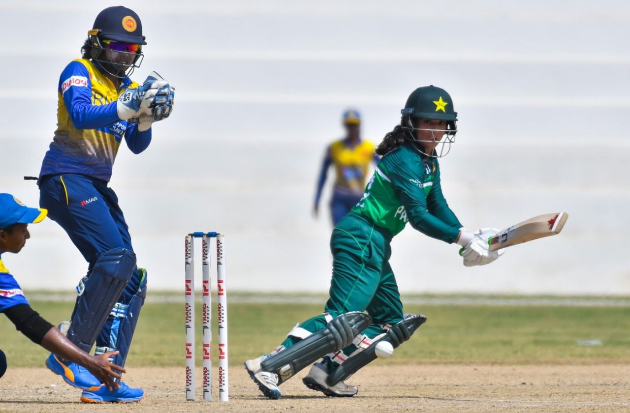 Sidra Ameen made a steady start, Pakistan Women vs Sri Lanka Women, 2nd ODI, Karachi, June 3, 2022