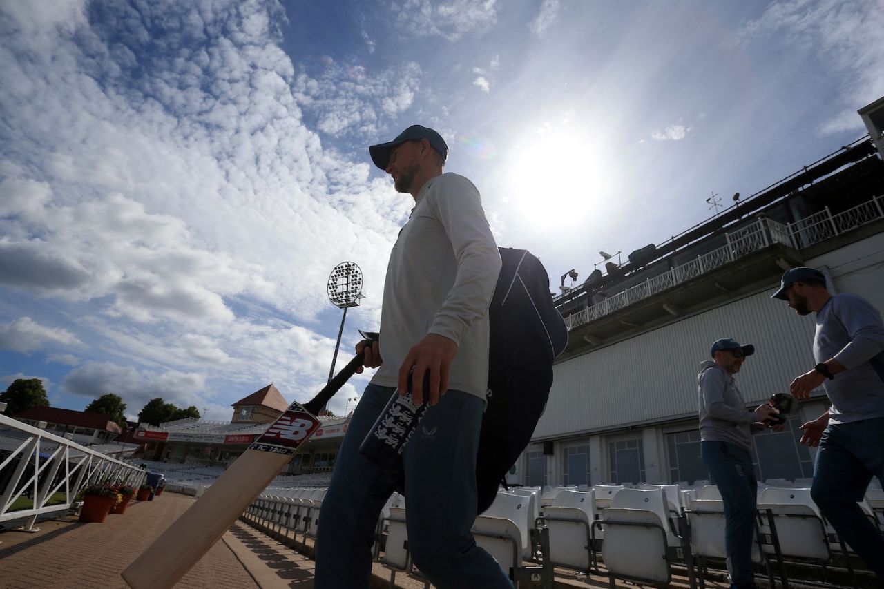 Joe Root comes out to train, Trent Bridge, June 9, 2022