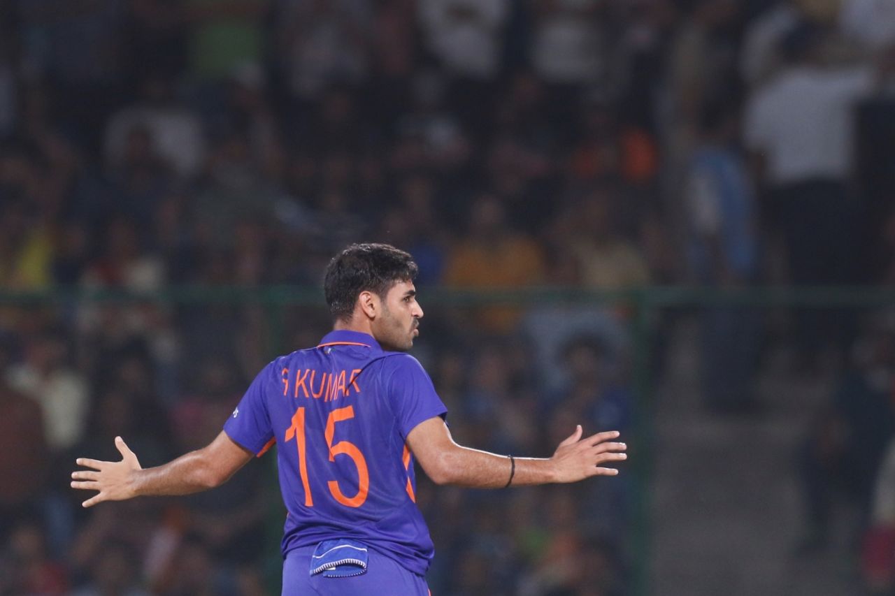 Bhuvneshwar Kumar gave India the early wicket of Temba Bavuma, India v South Africa, 1st T20I, Delhi, June 9, 2022