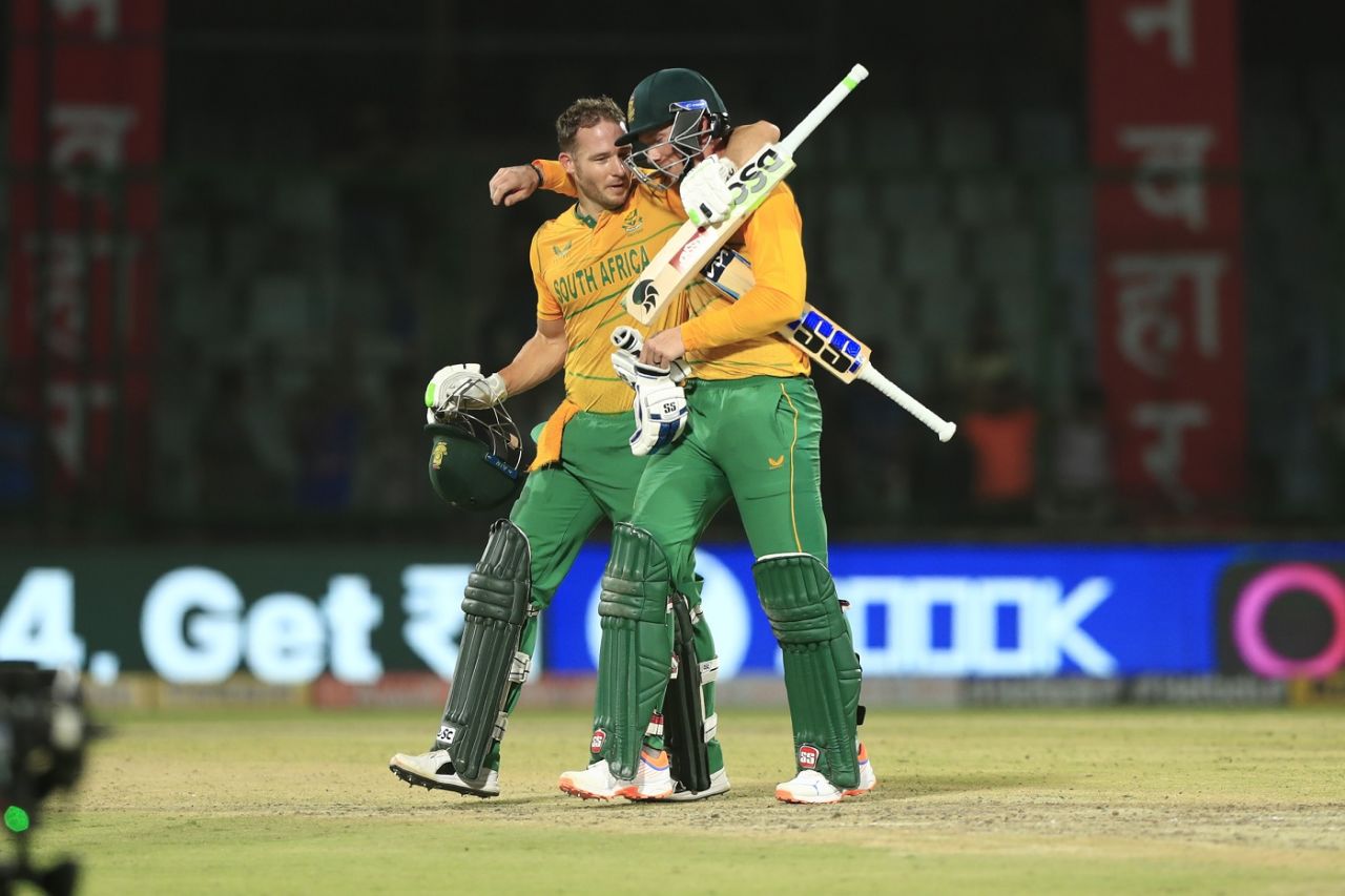 David Miller and Rassie van der Dussen sealed victory, India v South Africa, 1st T20I, Delhi, June 9, 2022
