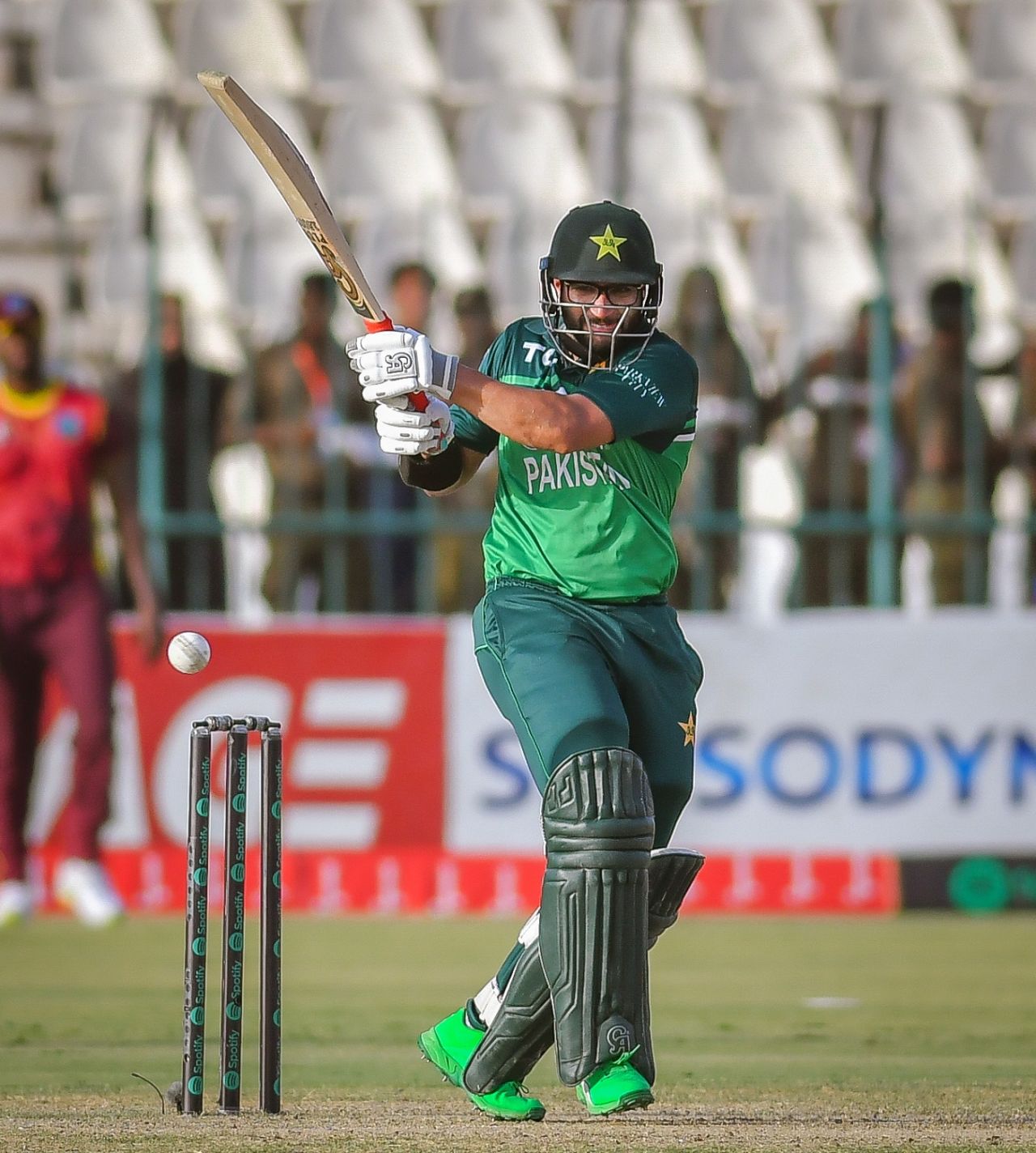 Imam-ul-Haq pulls one through midwicket, Pakistan vs West Indies, 2nd ODI, Multan, June 10, 2022