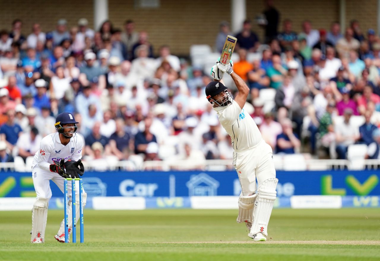 Daryl Mitchell added 47 runs on the second morning, England vs New Zealand, 2nd Test, Nottingham, 2nd day, June 11, 2022