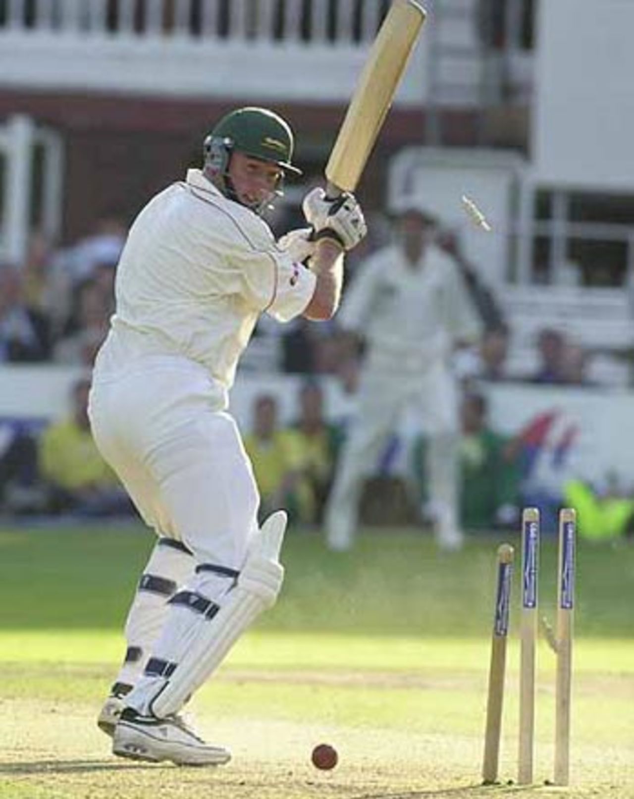 The fall of Scott Boswell's wicket marks the end of the match , C&G Trophy final, Lord's, September 1, 2001