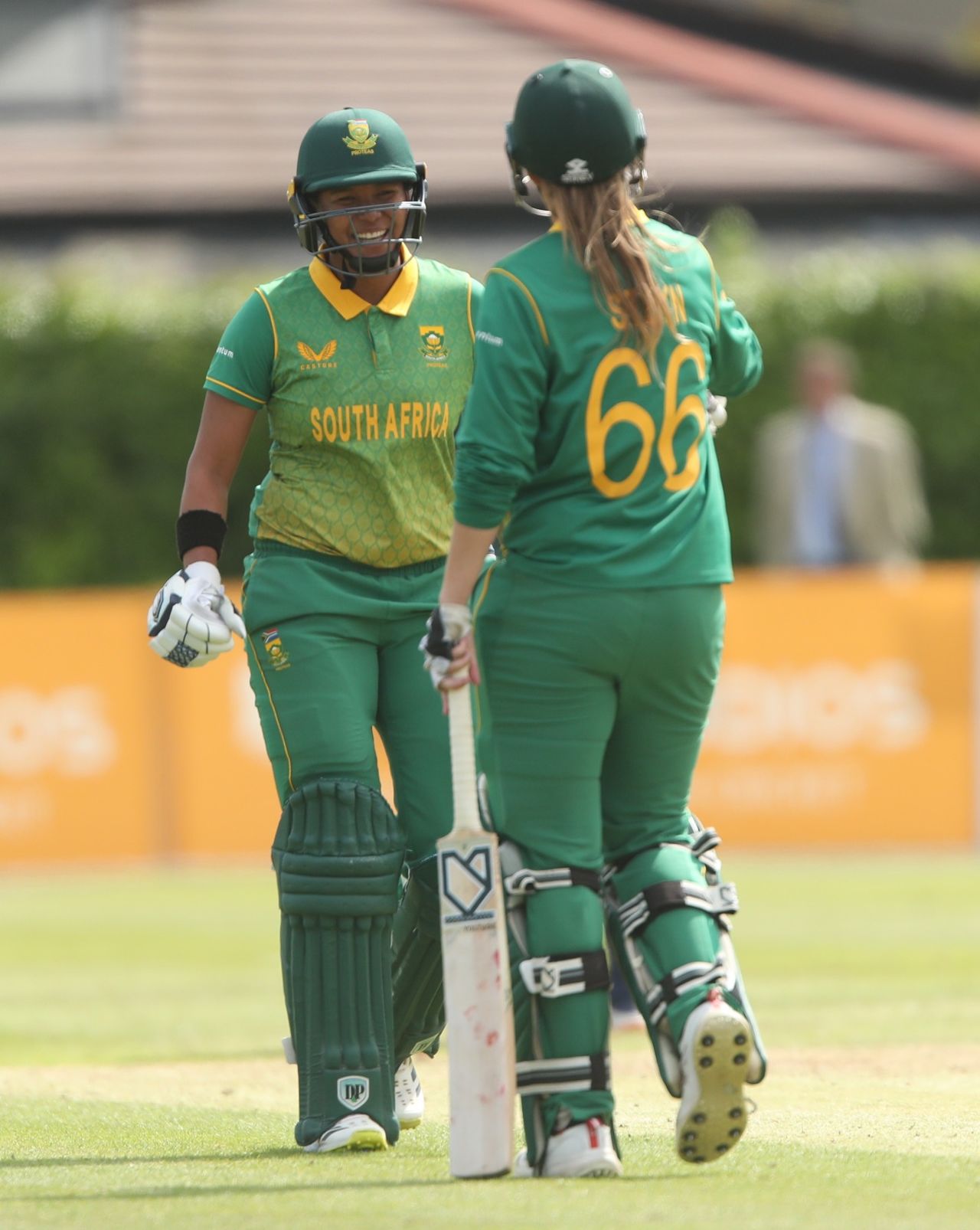 Lara Goodall and Andrie Steyn added an unbeaten 165 for the second wicket, Ireland vs South Africa, 2nd women's ODI, Dublin, June 14, 2022