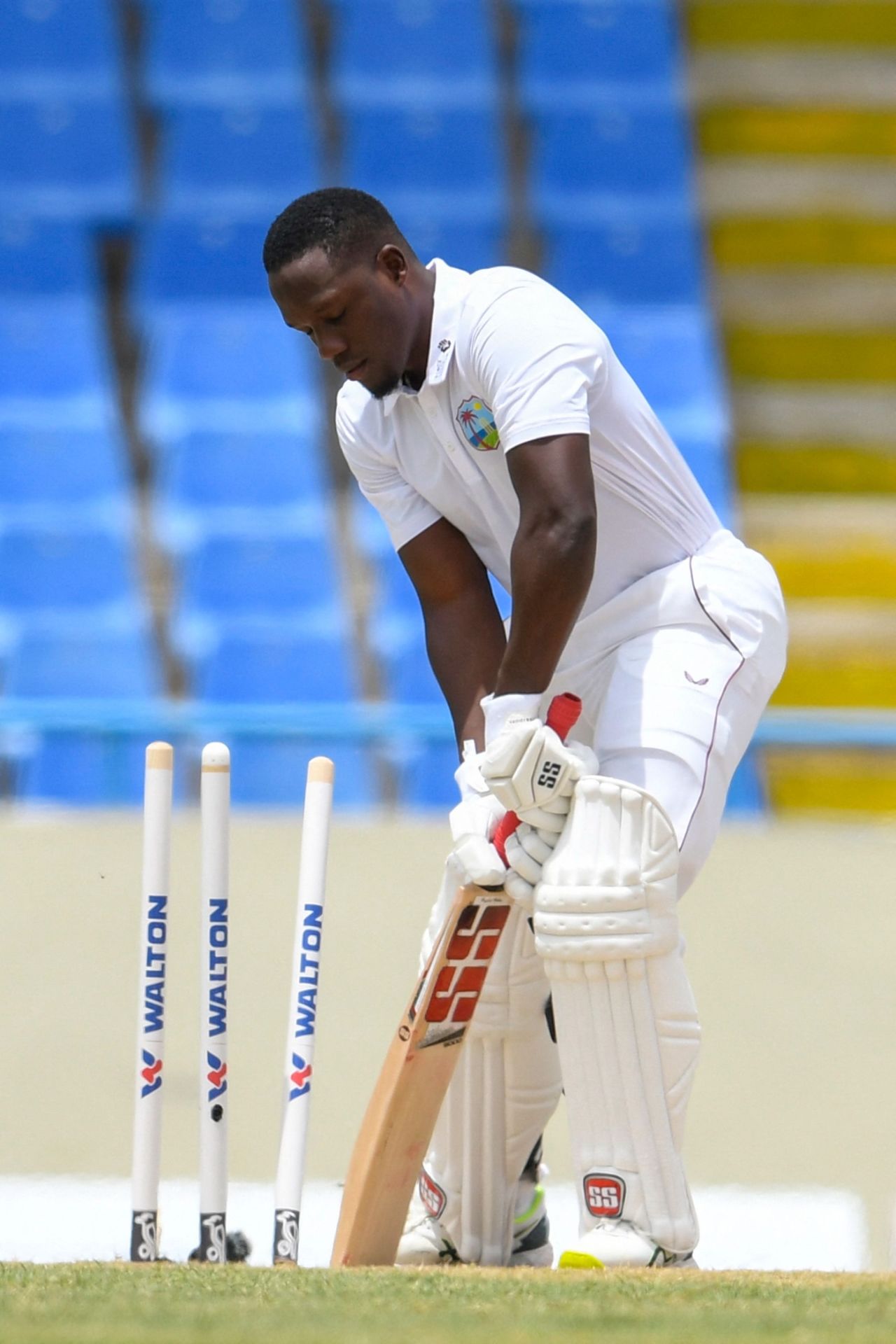 Nkrumah Bonner was bowled by Shakib Al Hasan, West Indies vs Bangladesh, 1st Test, Antigua, 2nd day, June 17, 2022