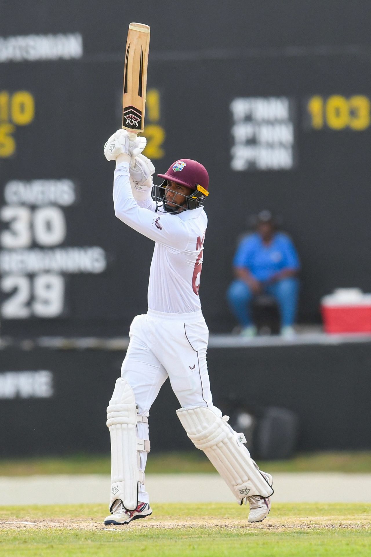 Gudakesh Motie played a quick knock of 23 not out off just 21 balls, West Indies vs Bangladesh, 1st Test, Antigua, 2nd day, June 17, 2022