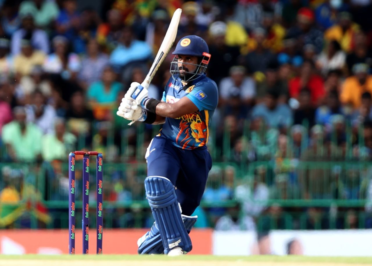 Charith Asalanka pulls through square leg, Sri Lanka vs Australia, 4th ODI, Colombo, June 21, 2022