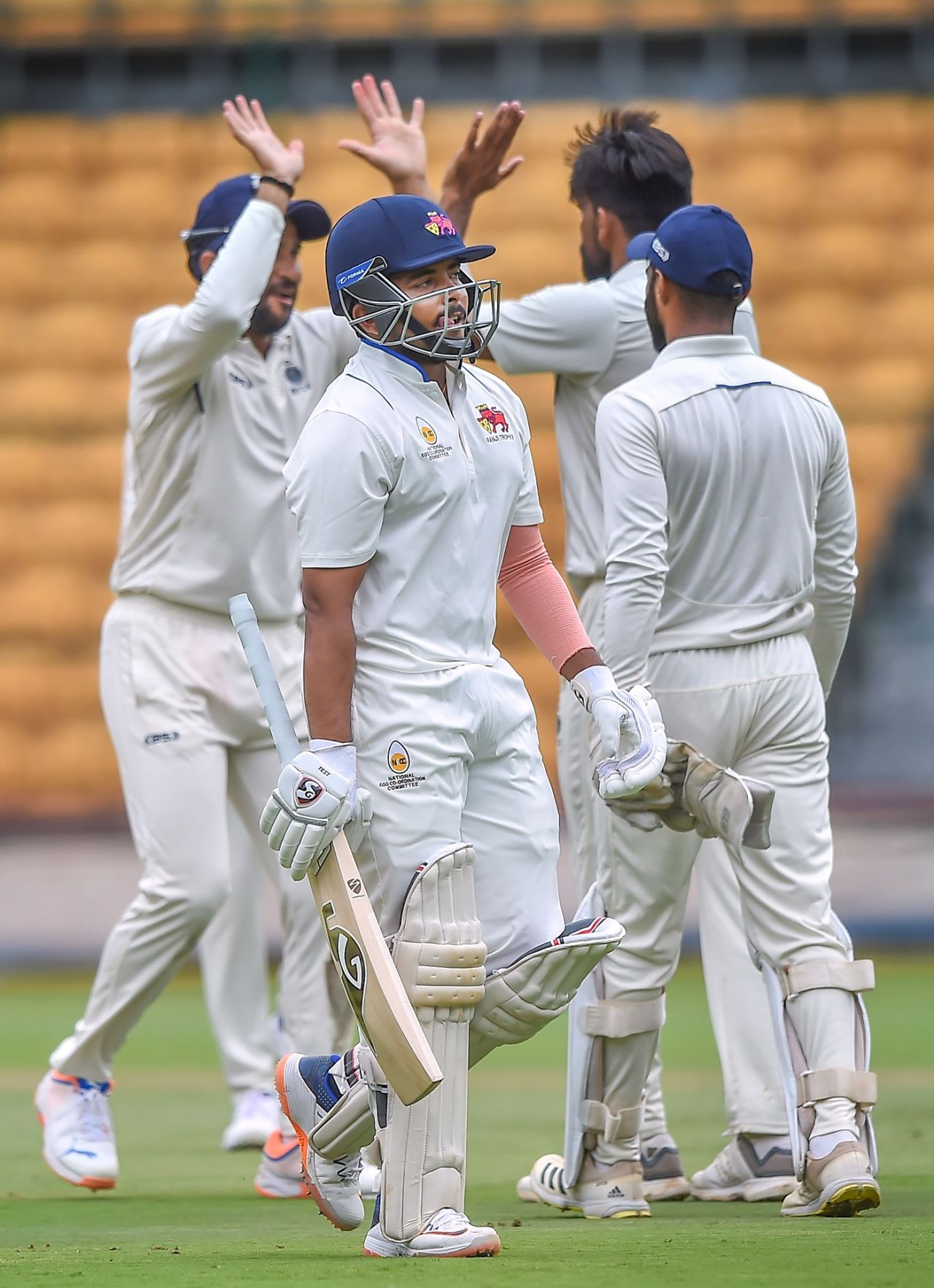 Prithvi Shaw got Mumbai off to a good start before falling for 47 before lunch, Mumbai vs Madhya Pradesh, Ranji Trophy 2021-22 final, 1st day, Bengaluru, June 22, 2022