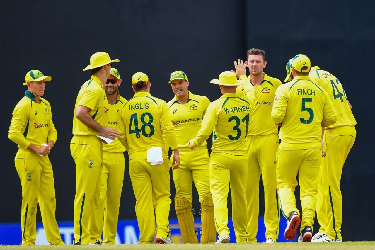 Josh Hazlewood struck twice early in the innings, Sri Lanka vs Australia, 5th ODI, Colombo, June 24, 2022