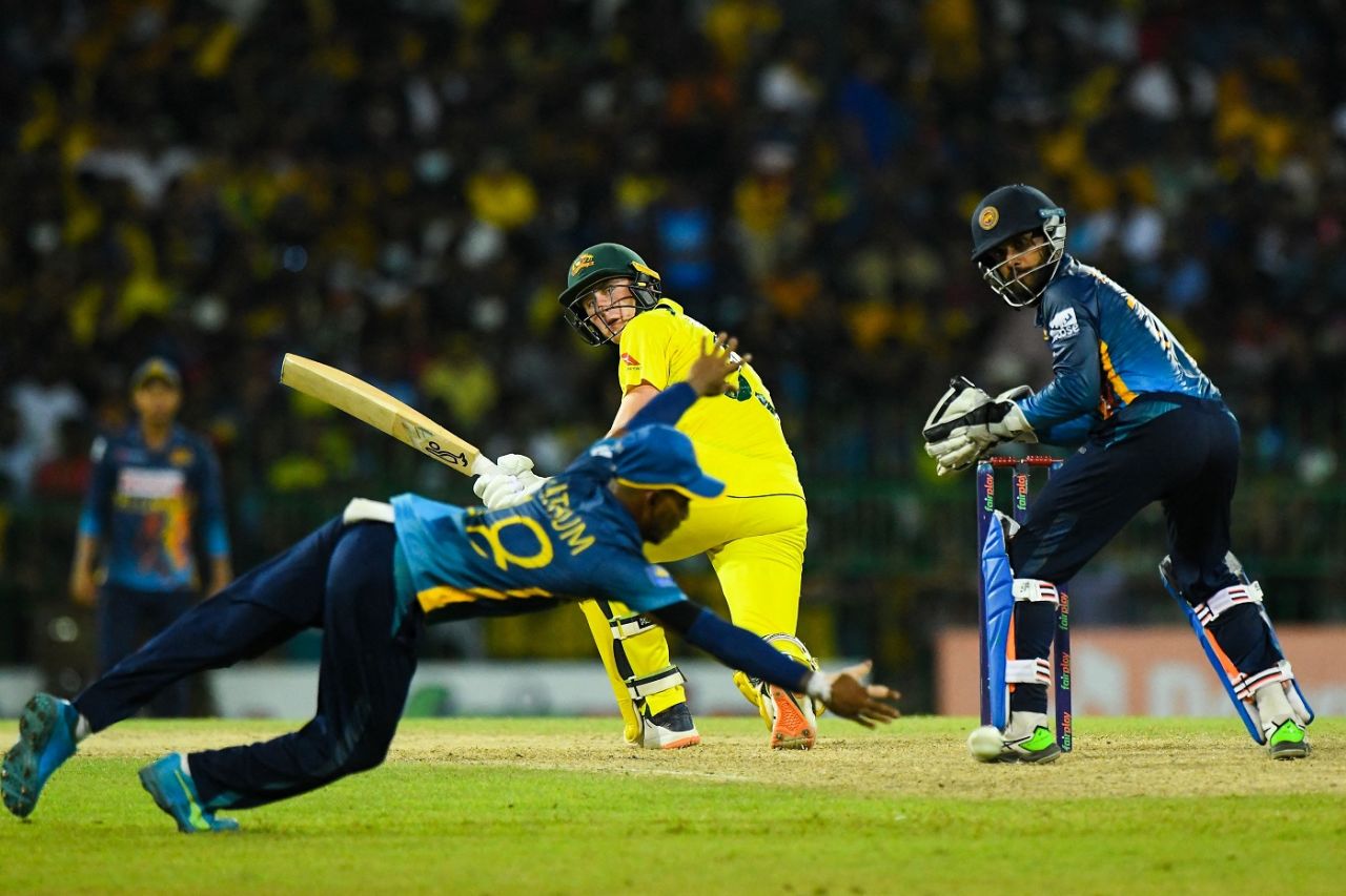 Marnus Labuschagne pierces the gap behind the wicket, Sri Lanka vs Australia, 5th ODI, Colombo, June 24, 2022